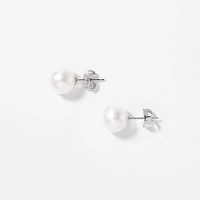 8.5-9mm Pearl Stud Earrings in 14K White Gold