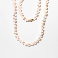 Pearl Strand Necklace in 14K Yellow Gold (30")