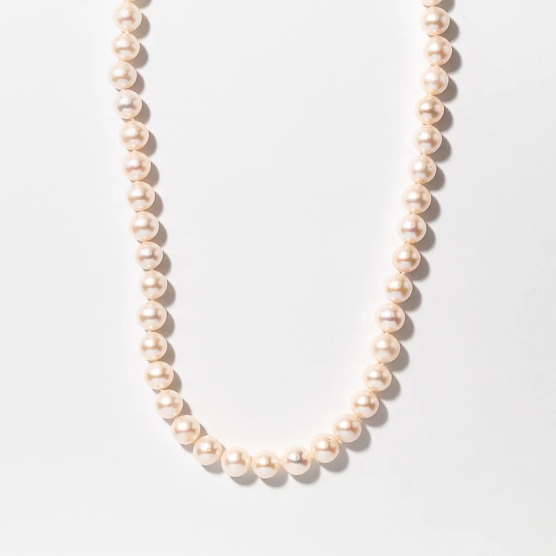 Pearl Strand Necklace in 14K Yellow Gold (30")