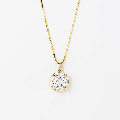 Lab Grown Diamond Necklace in 14K Yellow Gold (1.34 ct tw)