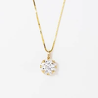 Lab Grown Diamond Necklace in 14K Yellow Gold (1.34 ct tw)