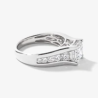 Lab Grown Princess Cut Diamond Engagement Ring (2.60 ct tw)