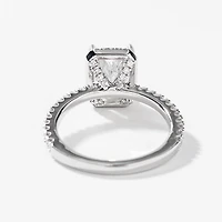 Radiant Cut Lab Grown Diamond Engagement Ring 14K White Gold (2.52