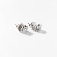 Lab Grown Diamond Stud Earrings in 14K White Gold ( ct tw
