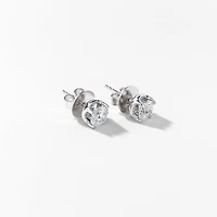 Lab Grown Diamond Stud Earrings in 14K White Gold (0.75 ct tw)