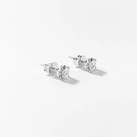 Lab Grown Diamond Stud Earrings in 14K White Gold ( ct tw
