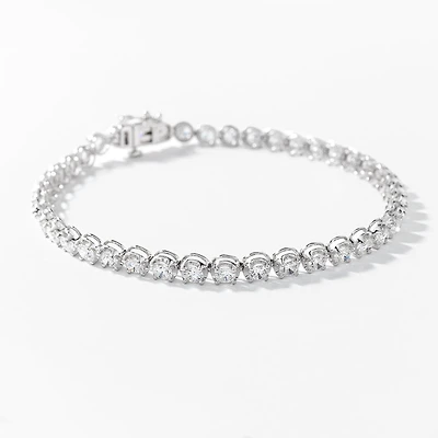 Lab Grown Diamond Tennis Bracelet in 14K White Gold (5.00 ct tw)