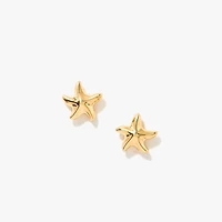 Starfish Stud Earrings in 14K Yellow Gold