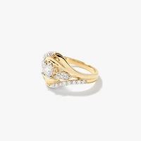 10K Yellow Gold Diamond Cluster Ring (0.37 ct tw)