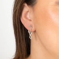 Diamond Cluster Earrings in 10K Yellow Gold (0.50 ct tw)