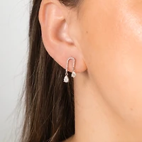 Lab Grown Diamond Earrings in 14K White Gold (1.00 ct tw)