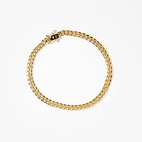 5mm Cuban Bracelet in 10K Italian Yellow Gold (8.5")