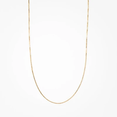 14K Yellow Gold 0.83mm Box Chain (18")