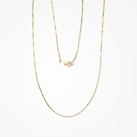 14K Yellow Gold 0.83mm Box Chain (18")