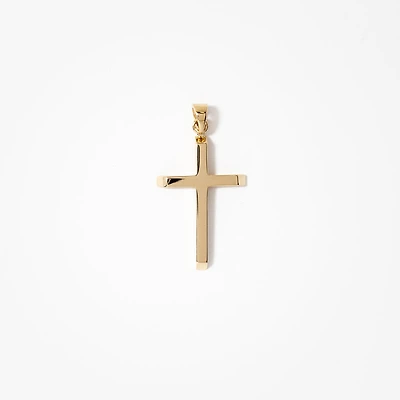 14K Yellow Gold Cross Pendant