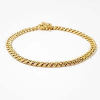 5mm Cuban Bracelet in 10K Italian Yellow Gold (8.5")