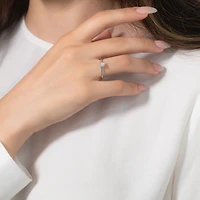 Canadian Diamond Solitaire Engagement Ring 14K White Gold (0.50 ct