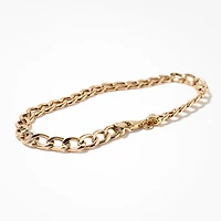 Men's Curb Bracelet in 10K Yellow Gold