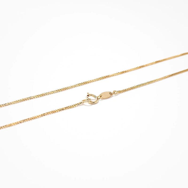 14K Yellow Gold 0.83mm Box Chain (18")
