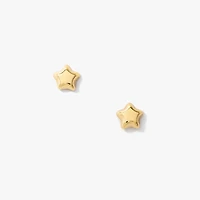 Star Stud Earrings in 10K Yellow Gold