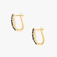 Sapphire Earrings in 10K Yellow Gold