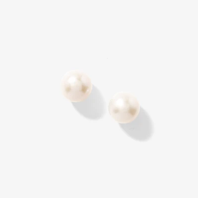 8.5-9mm Pearl Stud Earrings in 14K White Gold