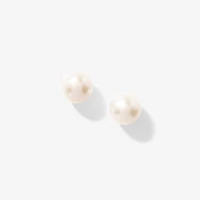 8.5-9mm Pearl Stud Earrings in 14K White Gold