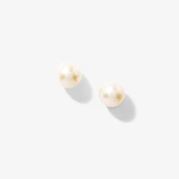 8-8.5mm Pearl Stud Earrings in 14K Yellow Gold