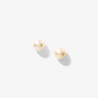 7-7.5mm Pearl Stud Earrings in 14K Yellow Gold