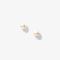 6-6.5mm Pearl Stud Earrings in 14K Yellow Gold