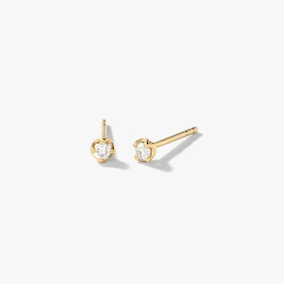 Diamond Stud Earrings in 10K Yellow Gold (0.10 ct tw)