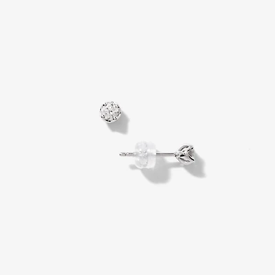 Diamond Stud Earrings in 10K White Gold (0.30 ct tw)