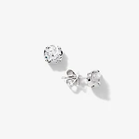 Lab Grown Diamond Stud Earrings in 14K White Gold (2.00 ct tw)