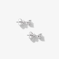 Lab Grown Diamond Stud Earrings in 14K White Gold (0.50 ct tw)