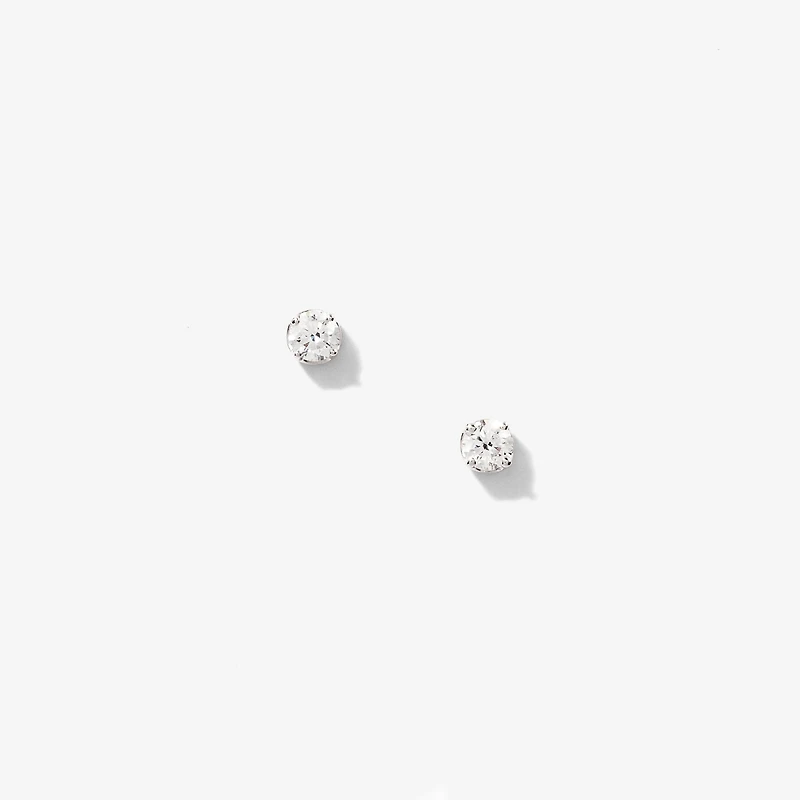 Lab Grown Diamond Stud Earrings in 14K White Gold (0.30 ct tw)