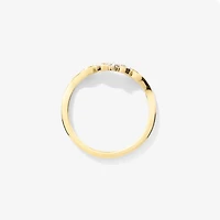 Diamond Cluster Ring 10K Yellow Gold (0.07 ct tw)