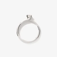 Diamond Solitaire Engagement Ring 10K White Gold (0.25 ct tw)