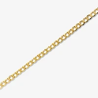 3.9mm Hollow Curb Bracelet in 10K Yellow Gold