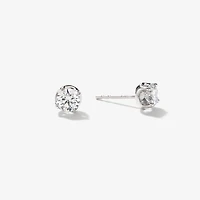 Lab Grown Diamond Stud Earrings in 14K White Gold (0.75 ct tw)