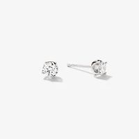 Lab Grown Diamond Stud Earrings in 14K White Gold (0.50 ct tw)
