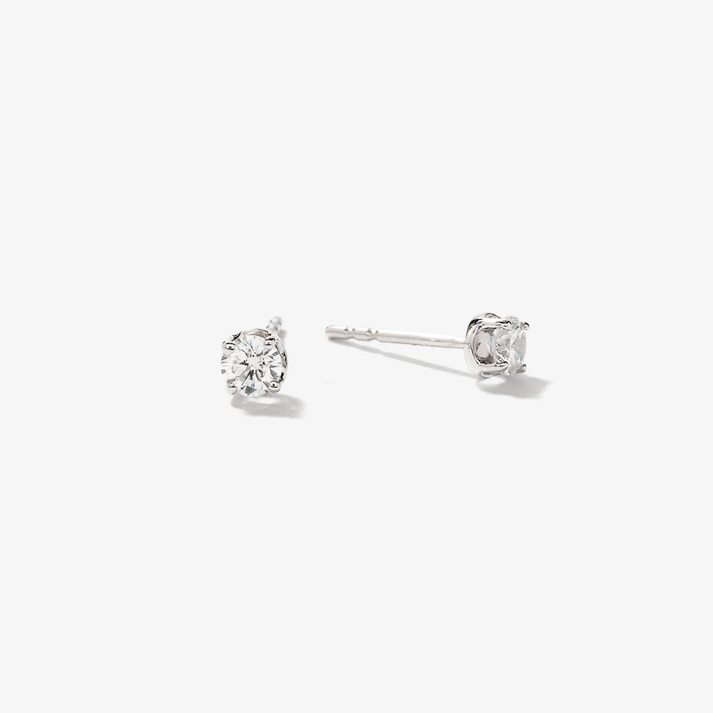 Lab Grown Diamond Stud Earrings in 14K White Gold (0.30 ct tw)