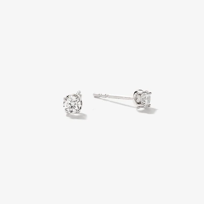Lab Grown Diamond Stud Earrings in 14K White Gold (0.30 ct tw)