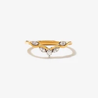 Diamond Cluster Ring 10K Yellow Gold (0.07 ct tw)