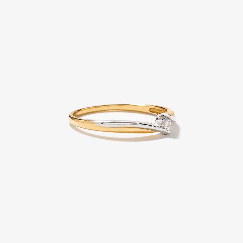 Promise Ring 10K Yellow Gold (0.04 ct tw)