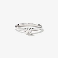 Diamond Solitaire Engagement Ring 10K White Gold (0.25 ct tw)