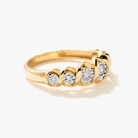 Diamond Anniversary Band 10K Yellow and White Gold (0.24 ct tw)