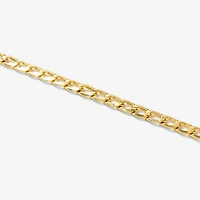 3.9mm Hollow Curb Bracelet in 10K Yellow Gold