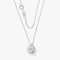 Pear Shape Lab Grown Diamond Pendant in 14K (1.20 ct tw)