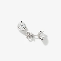 Tension Set Solitaire Lab Grown Diamond Stud Earring (1.50 ct tw)