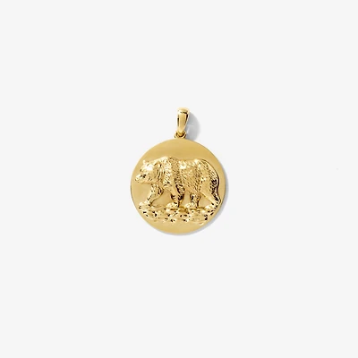 Bear Pendant in 10K Yellow Gold